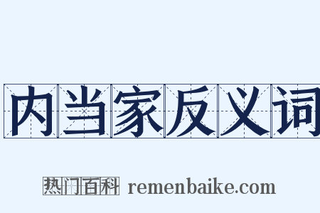 内当家反义词是什么意思的图片